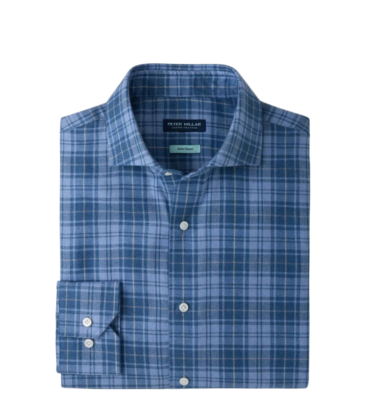 Peter Millar - Gressan Italian Flannel Sport Shirt - Windy Blue