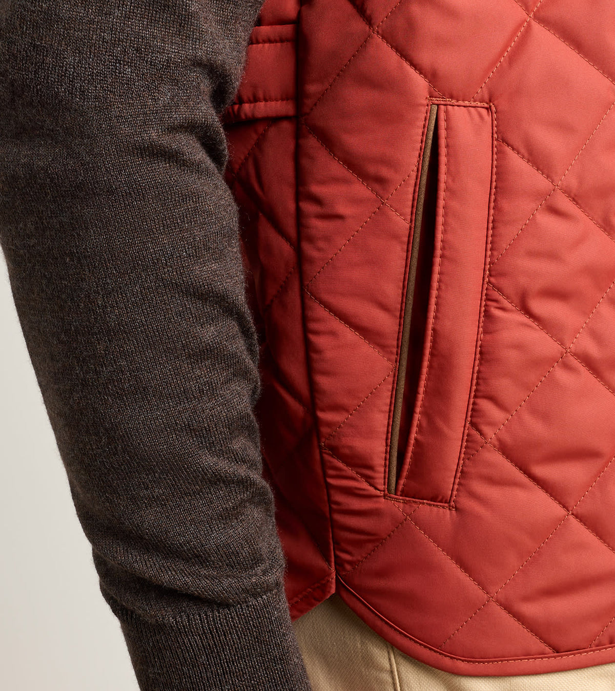 Peter Millar - Essex Vest - Burnt Orange
