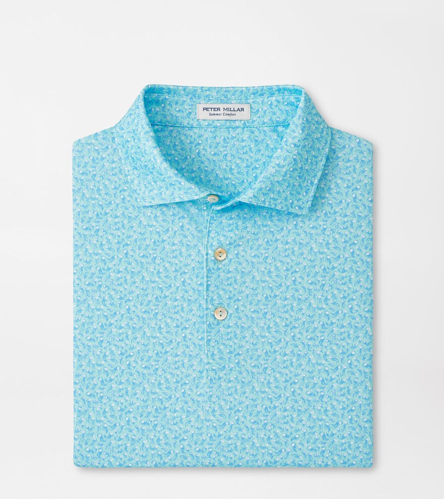Peter Millar - Jellyfish Performance Jersey Polo - Clearwater
