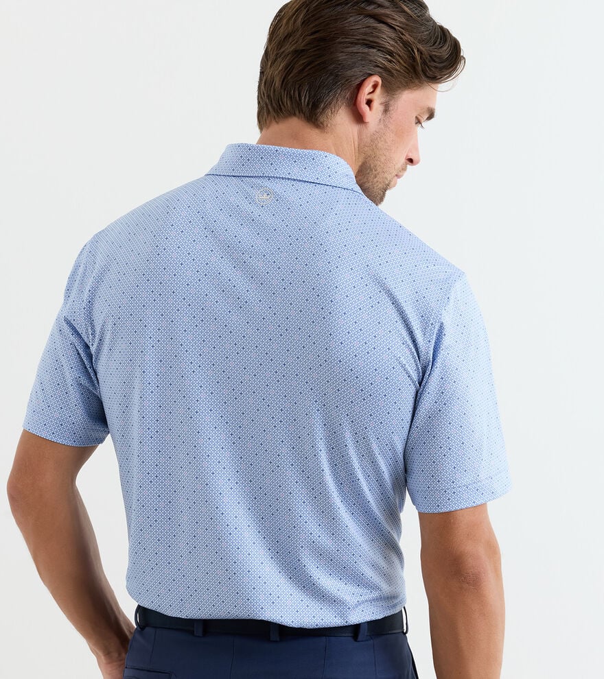Peter Millar - Barrier Performance Jersey Polo - Stream Blue