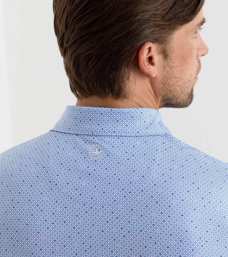 Peter Millar - Barrier Performance Jersey Polo - Stream Blue