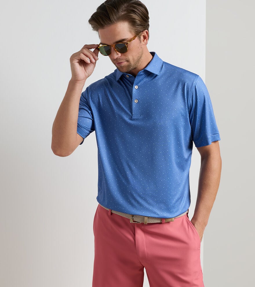 Peter Millar - Barrier Performance Jersey Polo - Windsor Blue
