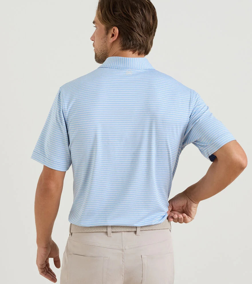 Peter Millar - Owens Performance Jersey Polo - Cottage Blue