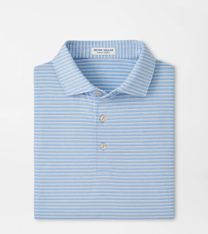 Peter Millar - Owens Performance Jersey Polo - Cottage Blue
