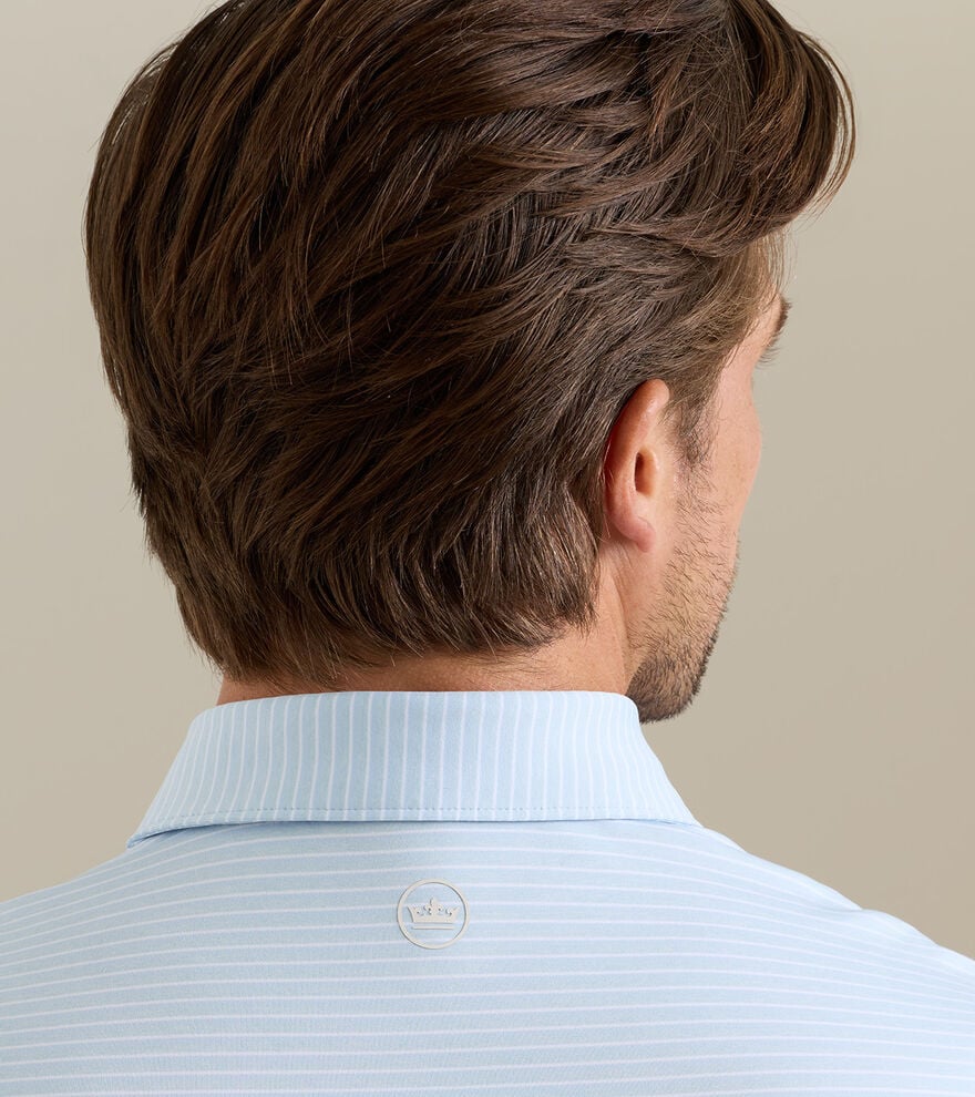 Peter Millar - Merion Performance Jersey Polo - Stream Blue