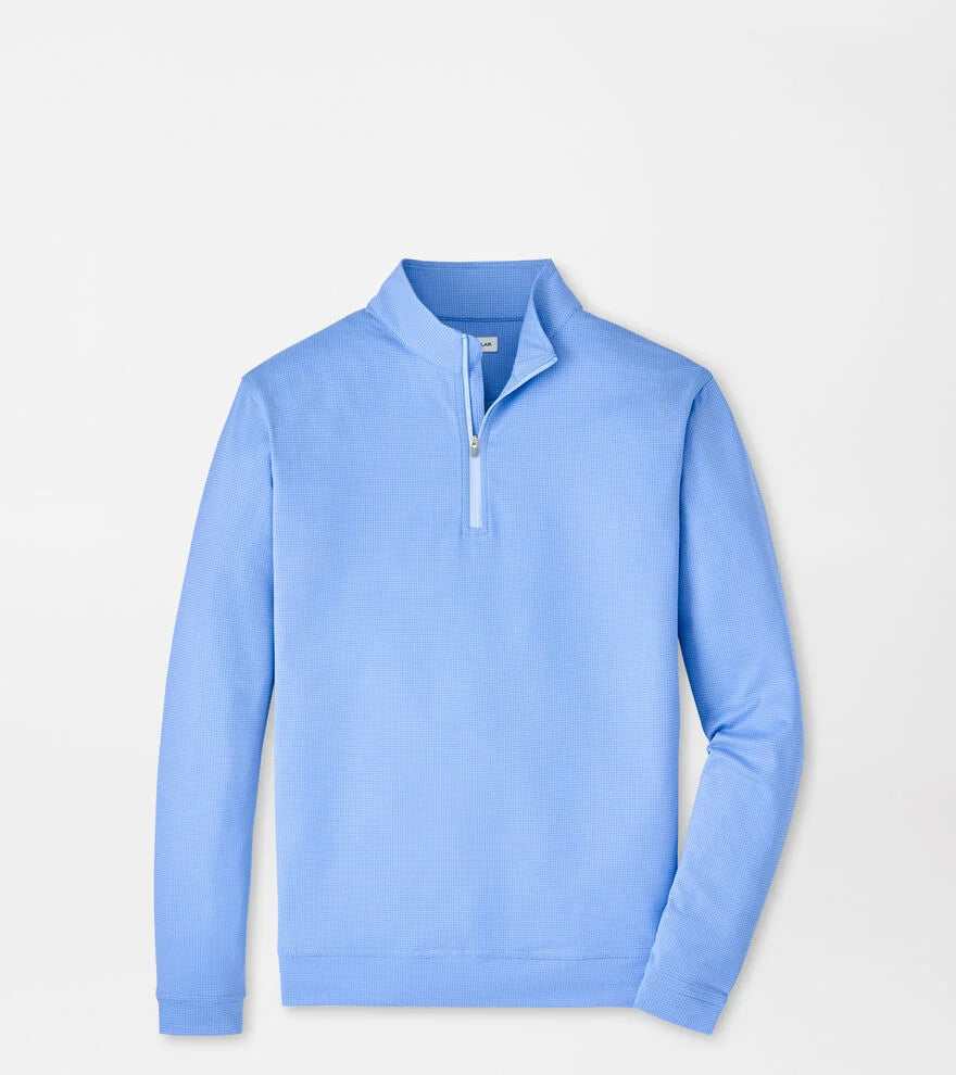 Peter Millar - Pearth Basketweave Performance Quarter Zip - Cottage Blue