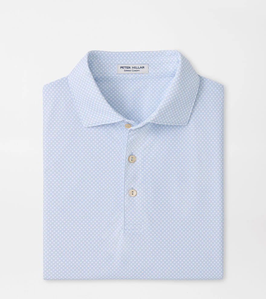 Peter Millar - Grant Performance Mesh Polo - Stream Blue