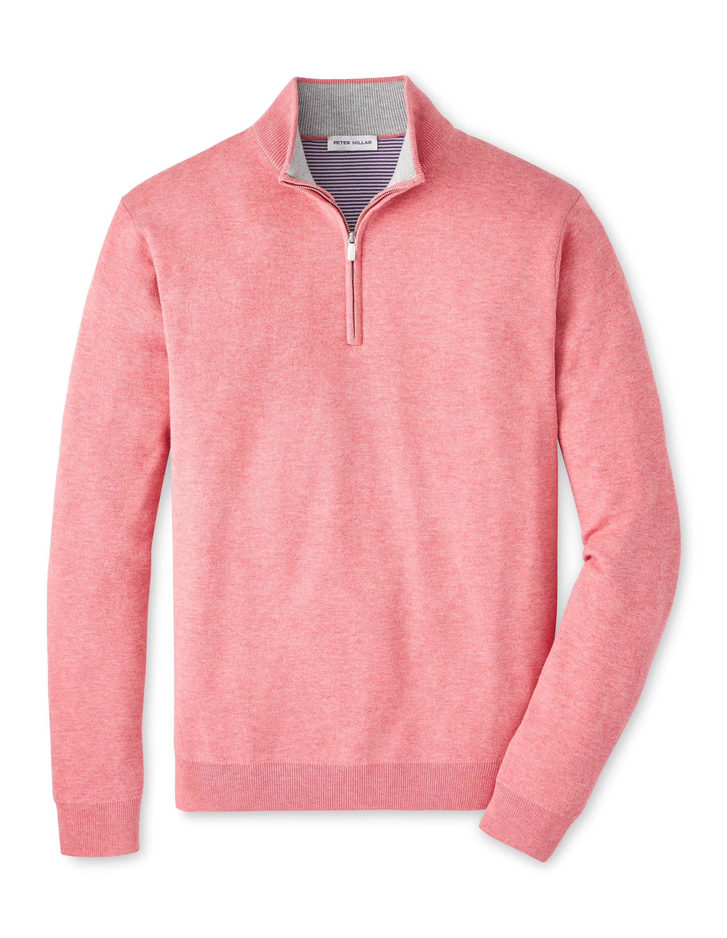 Peter Millar - Coolspun Lite Cotton Quarter-Zip Sweater - Venetian Pink
