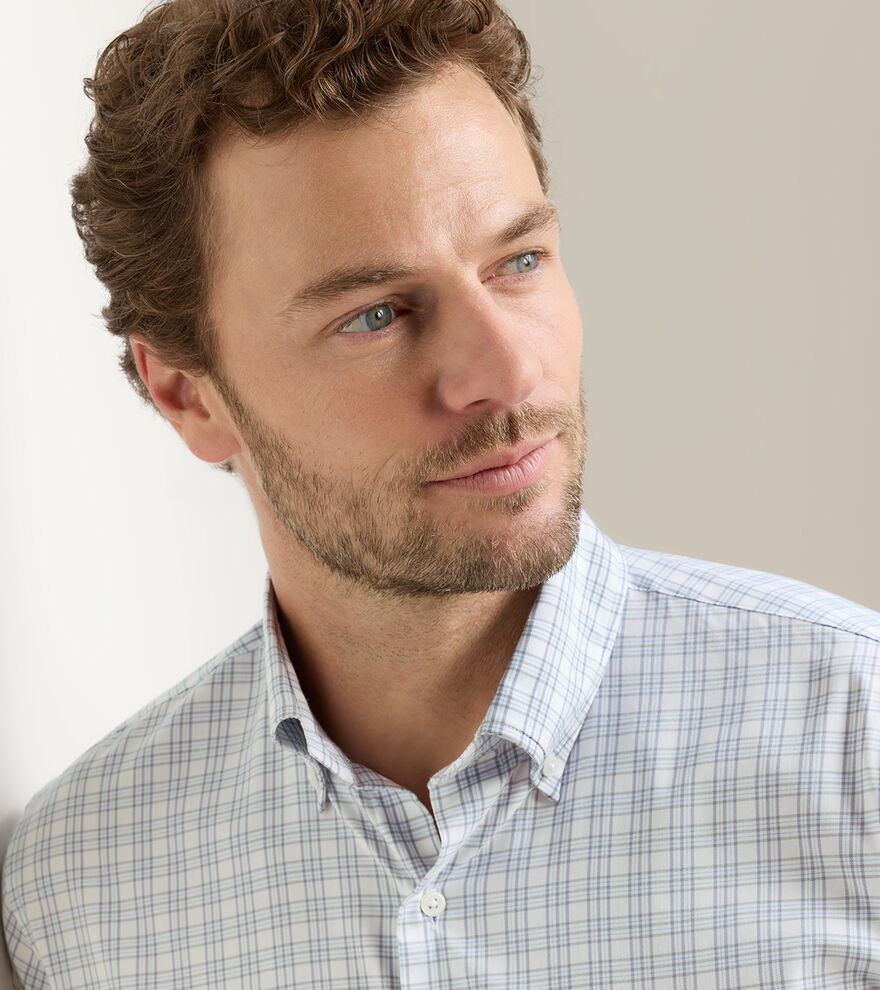 Peter Millar - Douglas Crown Lite Cotton Stretch Sport Shirt - Gale Grey