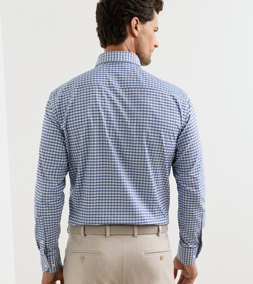 Peter Millar - Lewis Performance Twill Sport Shirt - Windsor Blue