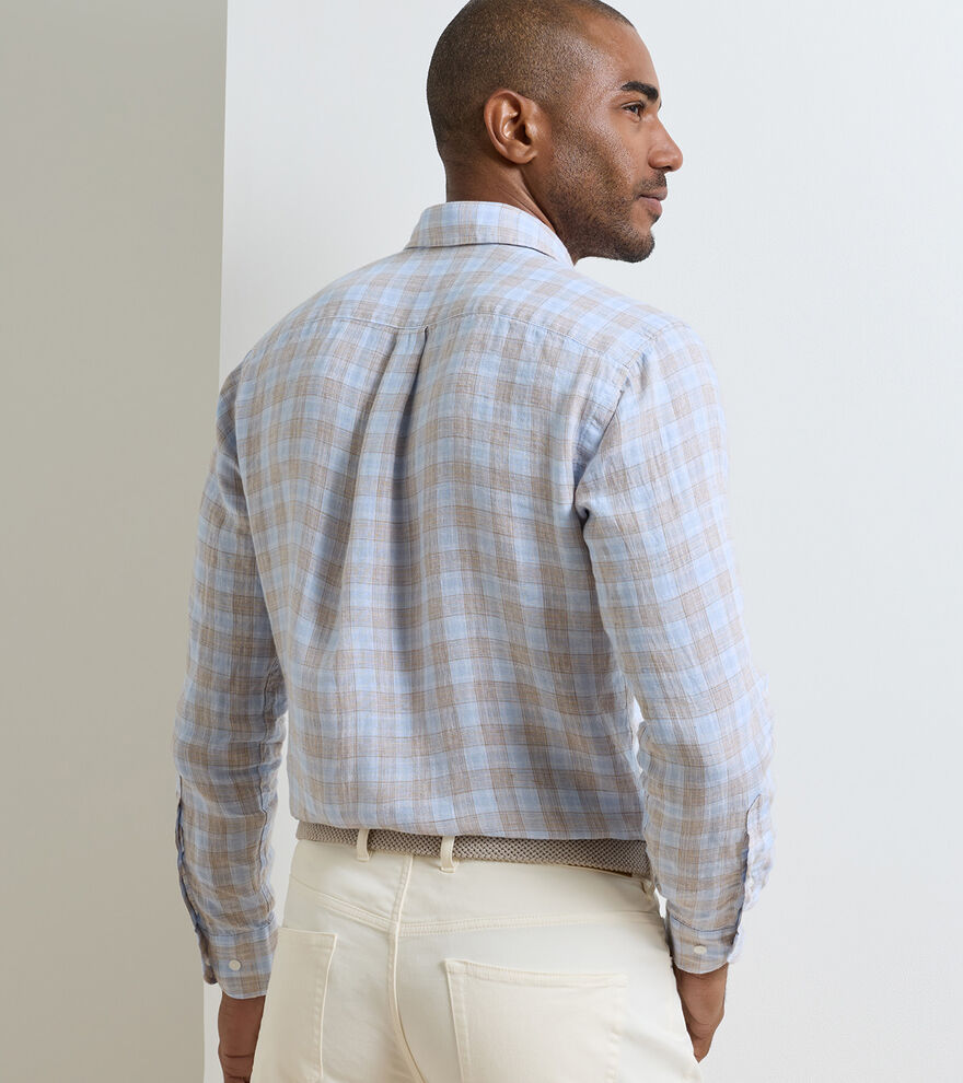 Peter Millar - Milo Linen Sport Shirt - Cloudy Blue