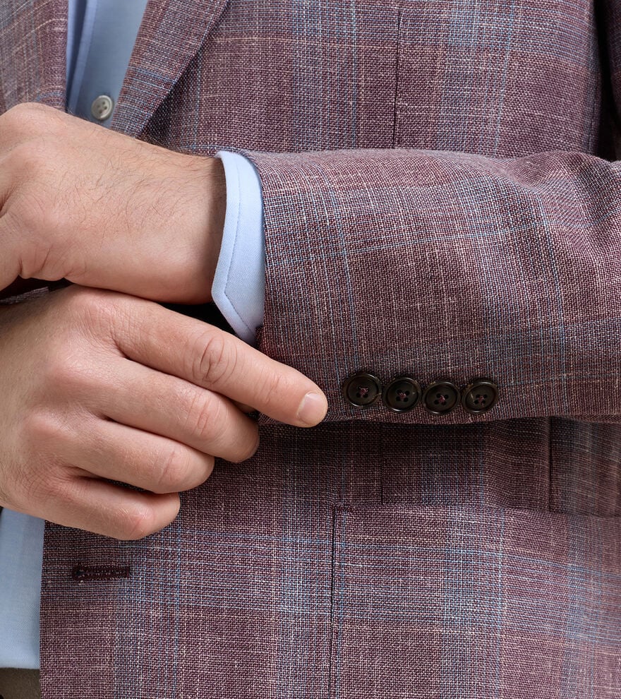 Peter Millar - Gafton Plaid Soft Jacket - Purple Fig