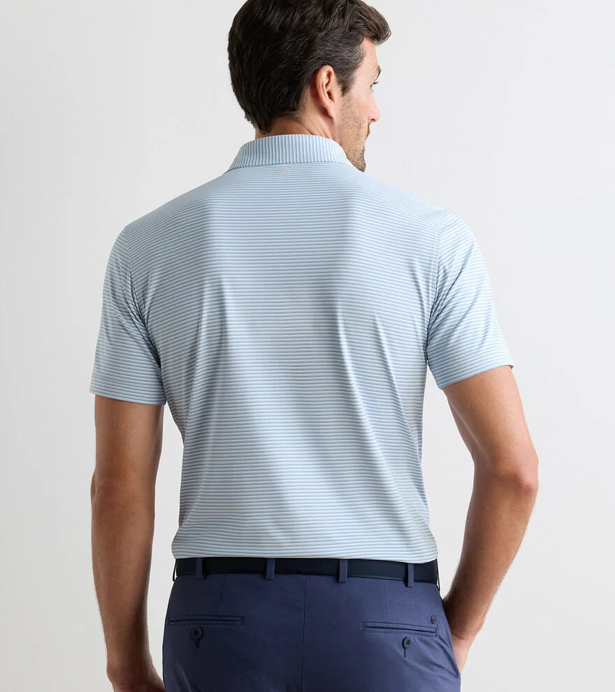 Peter Millar - Ensemble Performance Jersey Polo - White/Light Willow