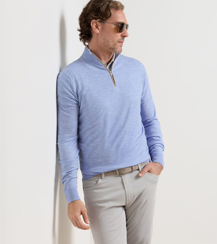 Peter Millar - Excursionist Flex Quarter Zip - Iris Mist
