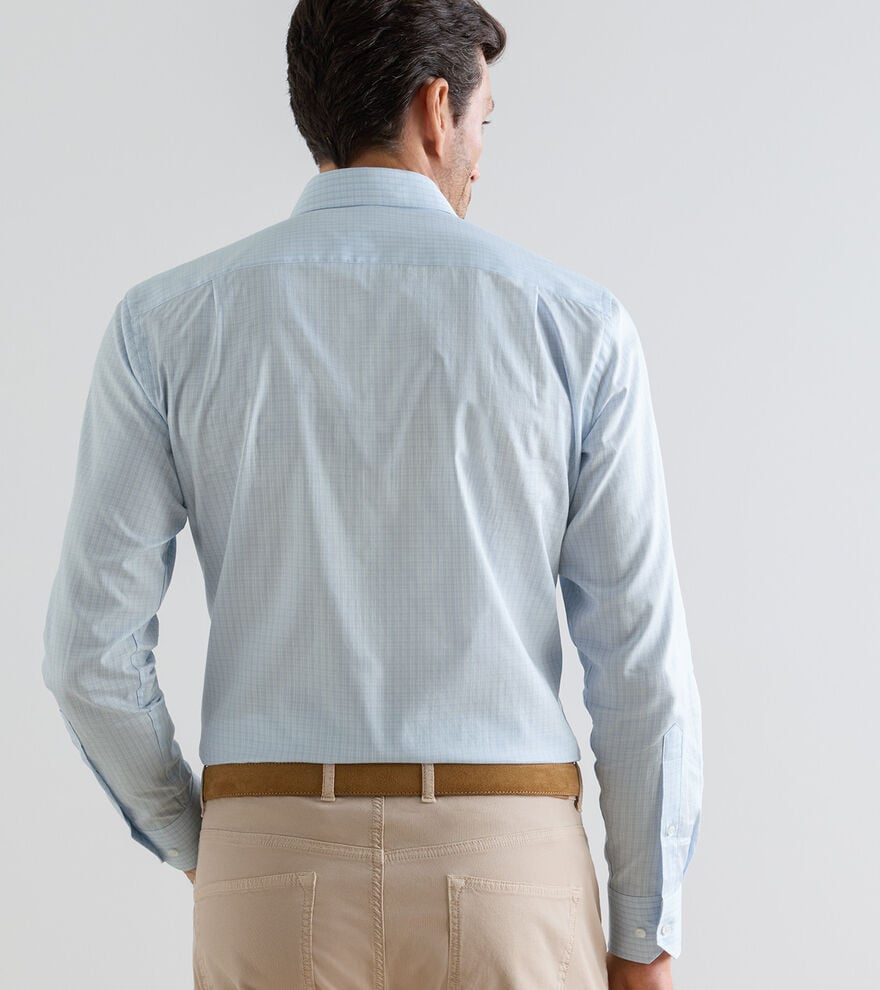 Peter Millar - Dante Cotton Sport Shirt - Blue Forrest