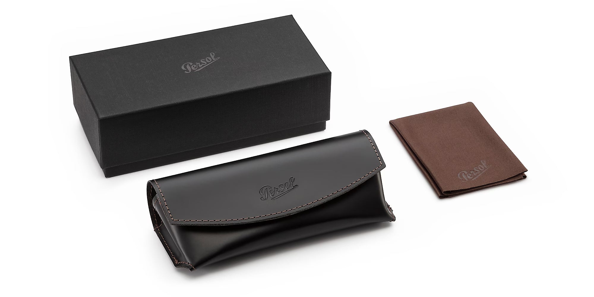 Persol - PO3315S - Black with Green Lenses