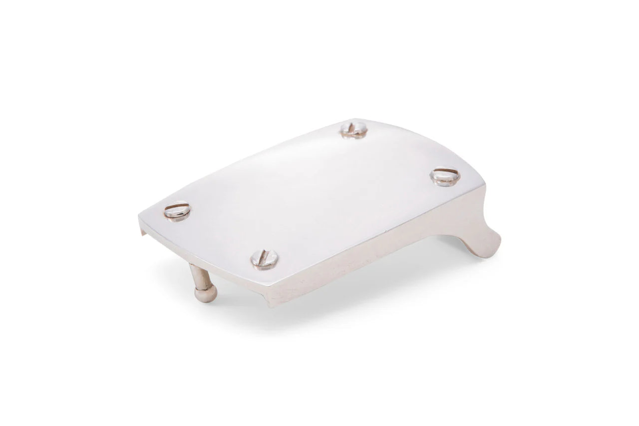 w.kleinberg - 1 1/4" Plaque with Screws Buckle - Sterling Silver