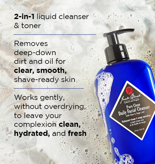Jack Black - Pure Clean Daily Facial Cleanser - 16 oz.