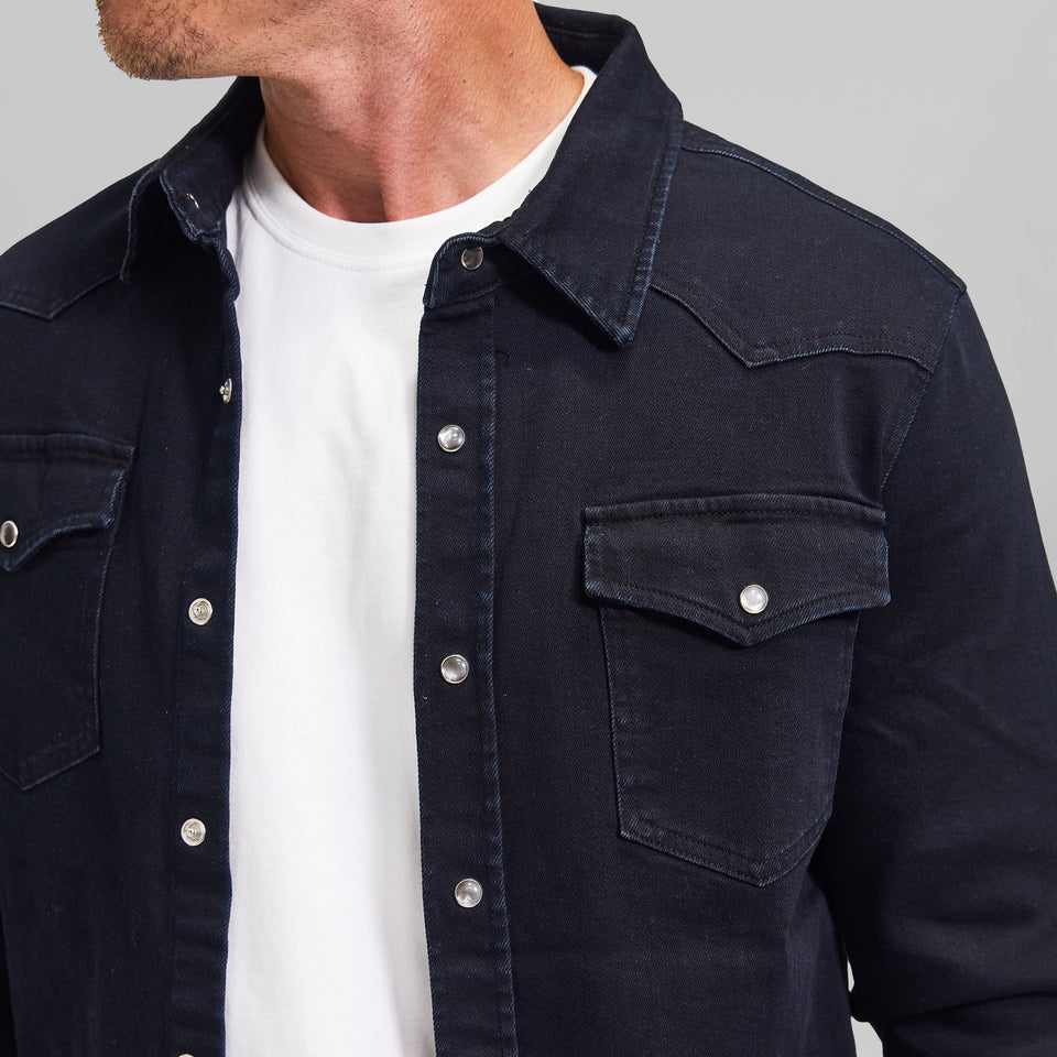 Rye 51 - The Hank Denim Romper - Dark Wash