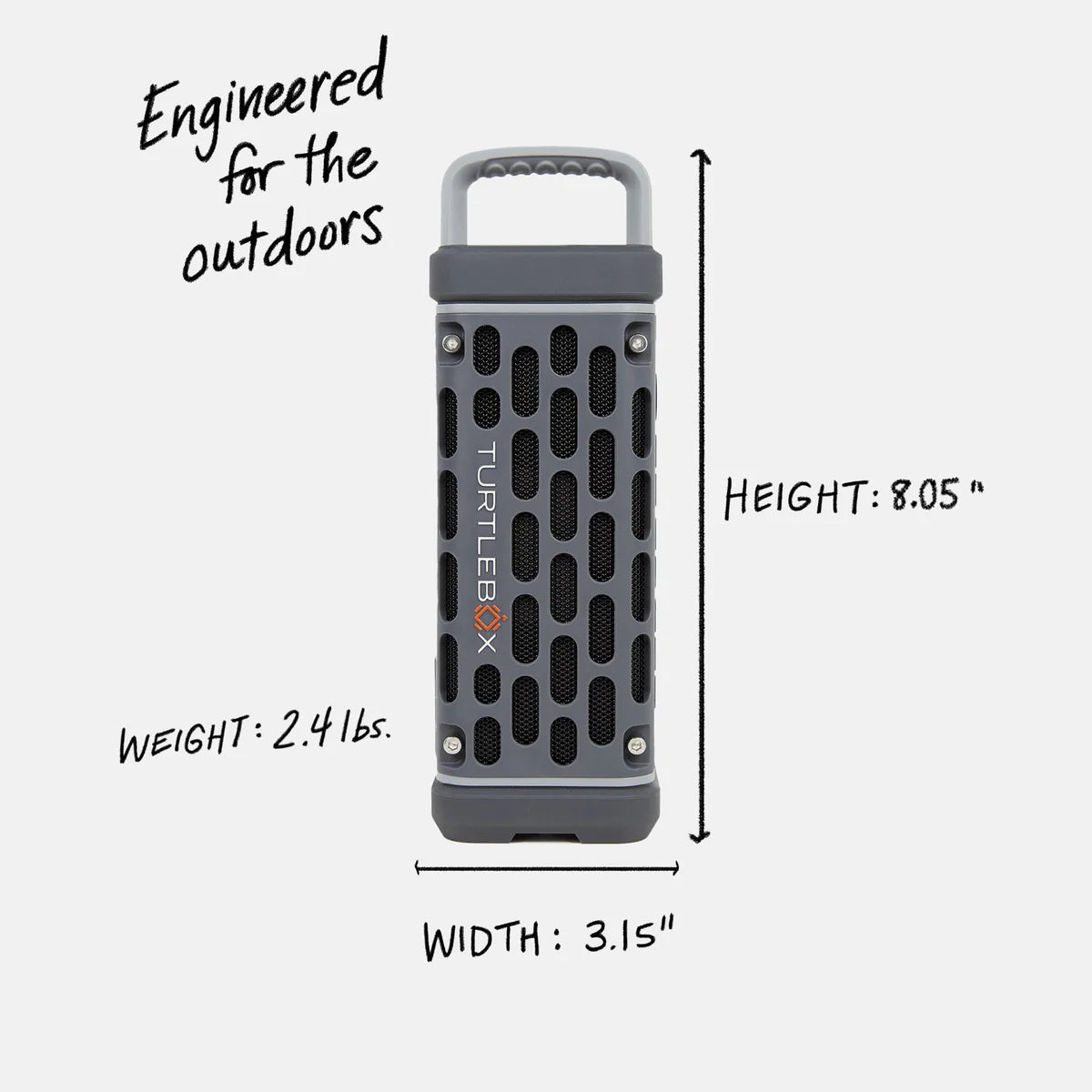 Turtlebox Audio - Ranger Outdoor Speaker - Gray