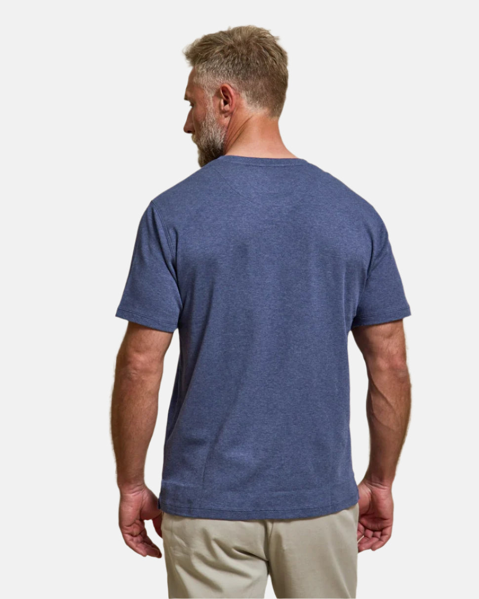 Rye 51 - The Luxe Supima T-Shirt - Heathered Blue