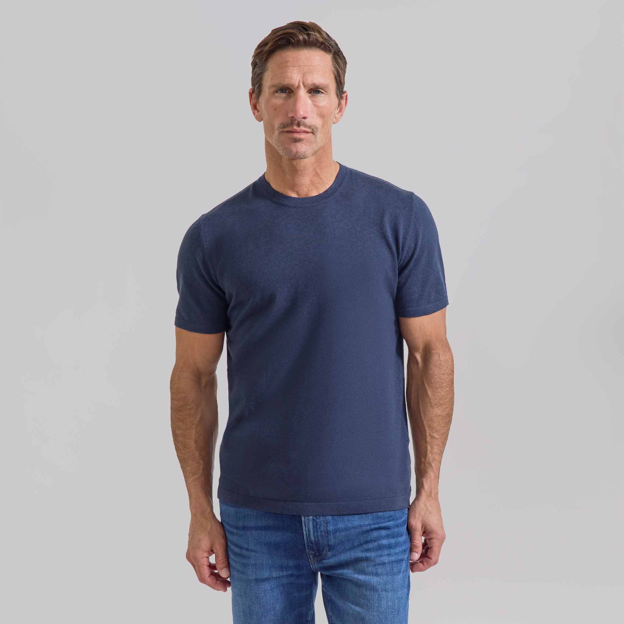 Rye 51 - The Marin - Cotton/Cashmere Tee - Navy