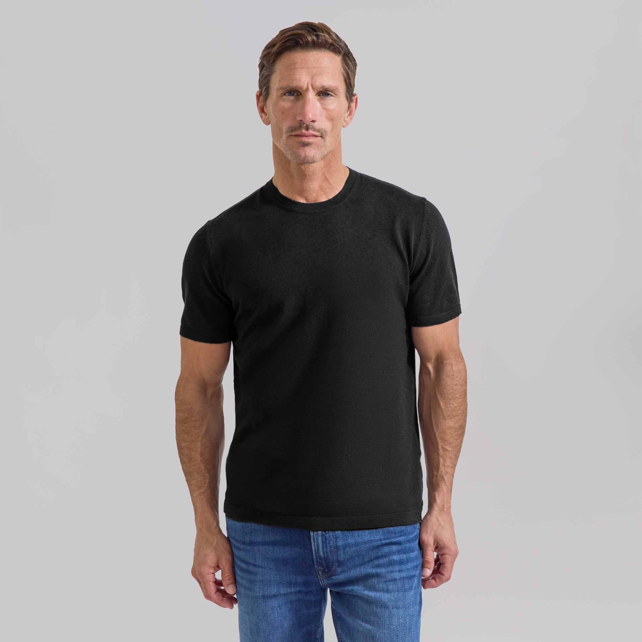 Rye 51 - The Marin - Cotton/Cashmere Tee - Black