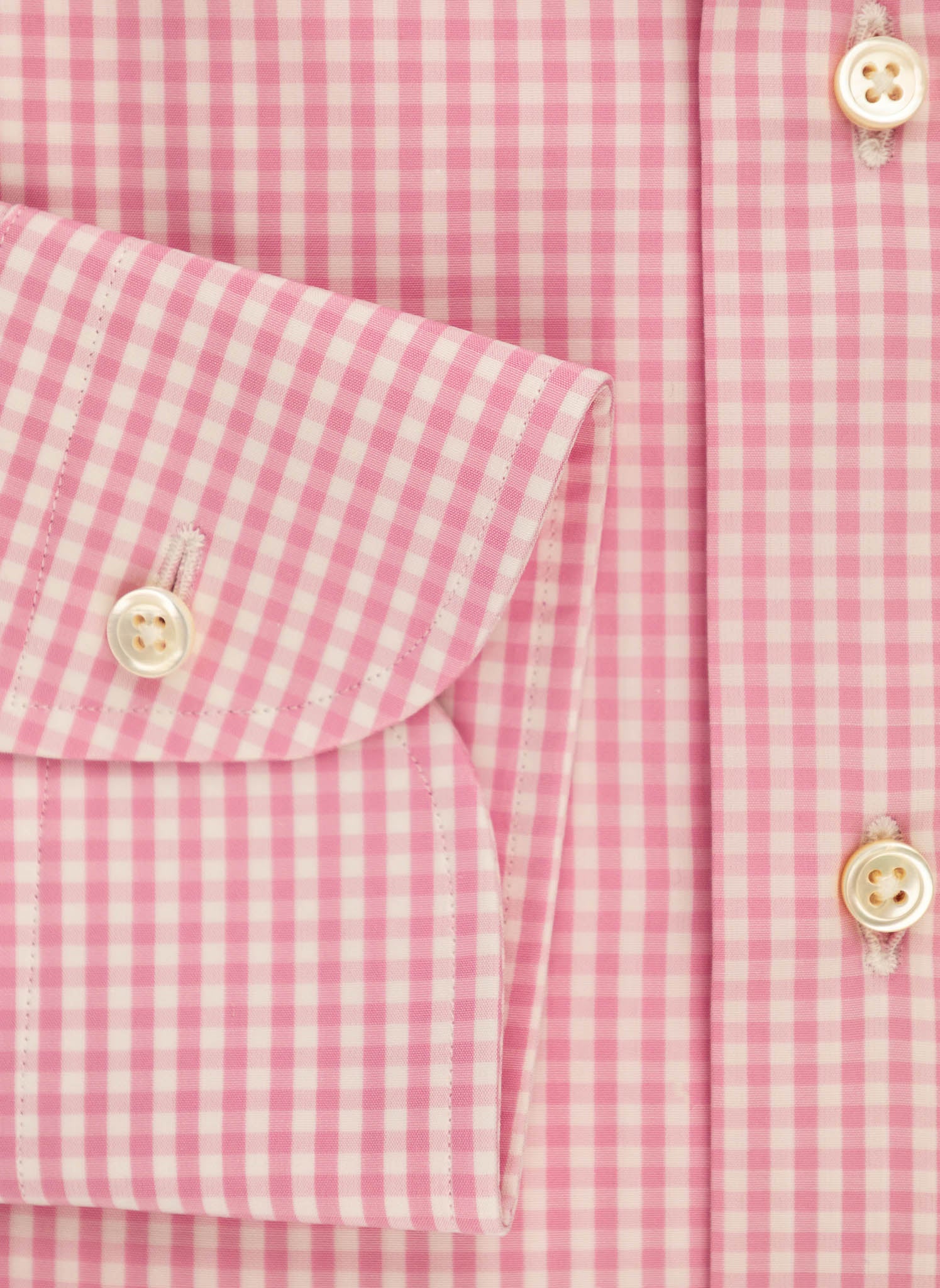 The Saxon Shop - Pink Gingham Dress Shirt