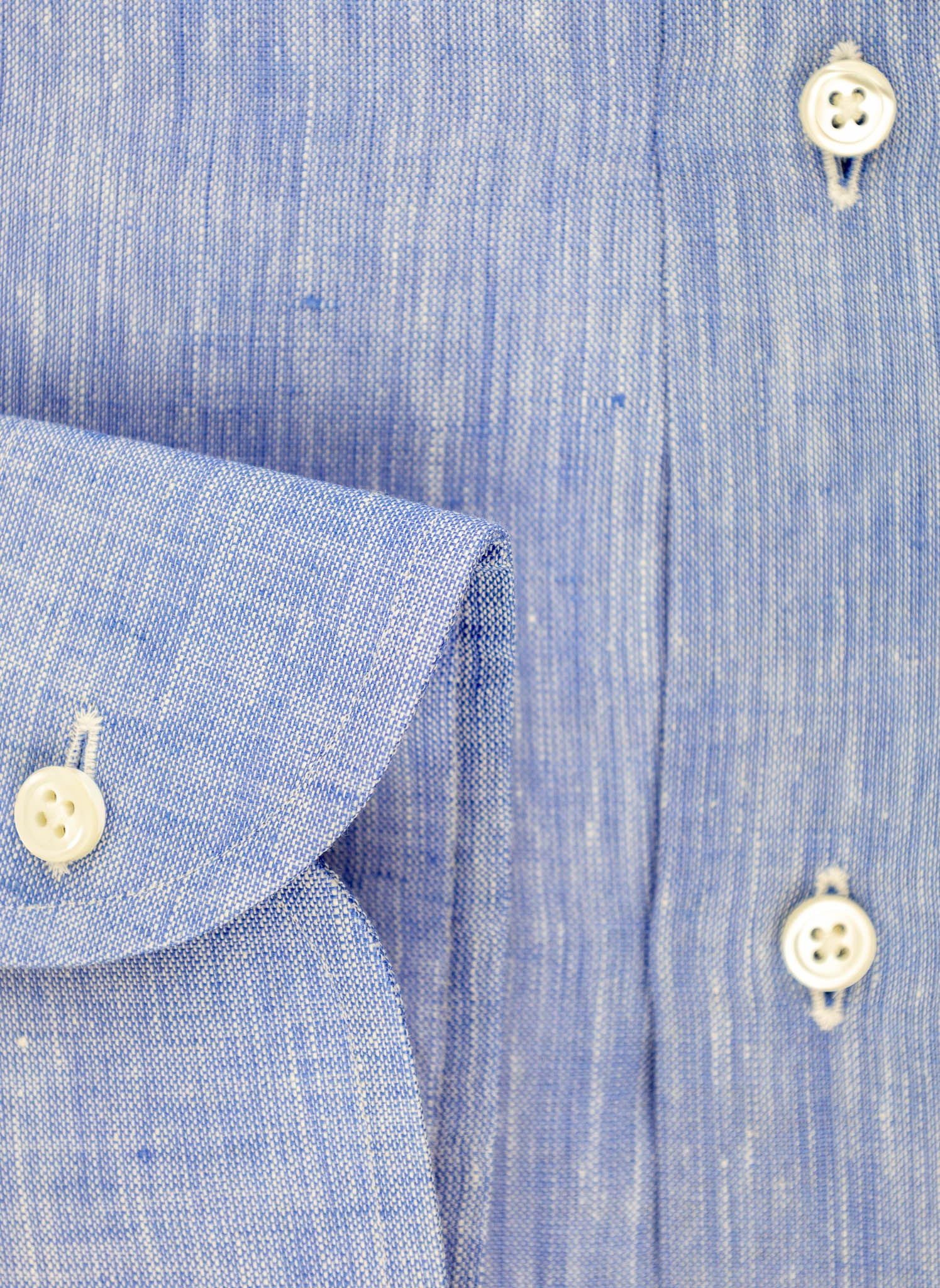 The Saxon Shop - Sky Blue Linen Shirt
