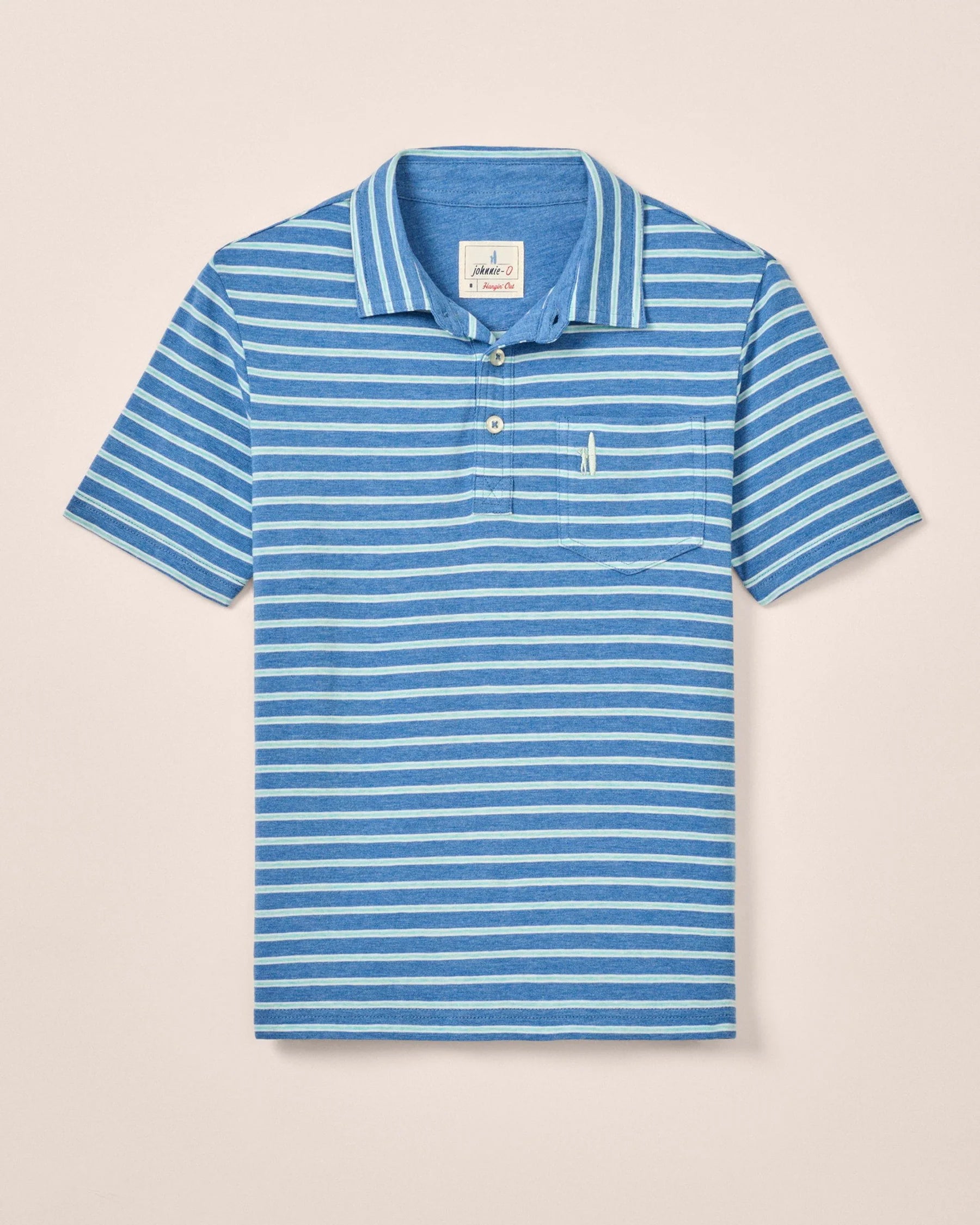 Johnnie O - Original 4-Button Jr. Polo - Matthis Deep Ocean Stripe