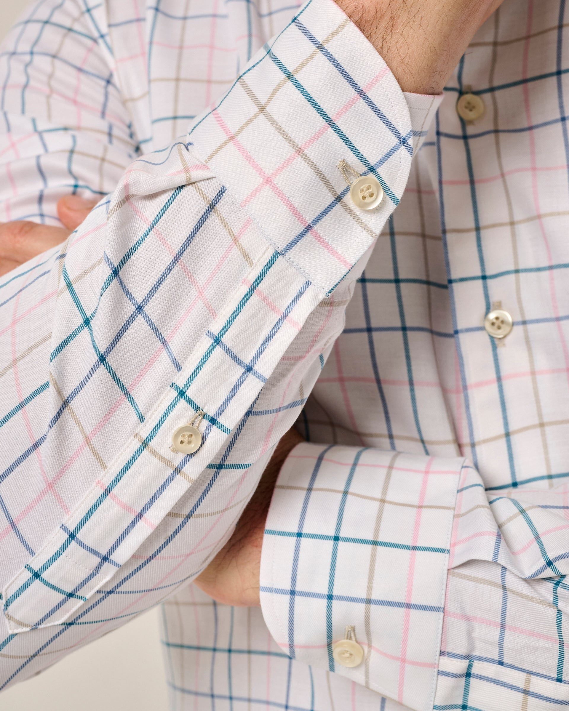 Johnnie-O - Top Shelf Button Up Shirt - Peyton - White