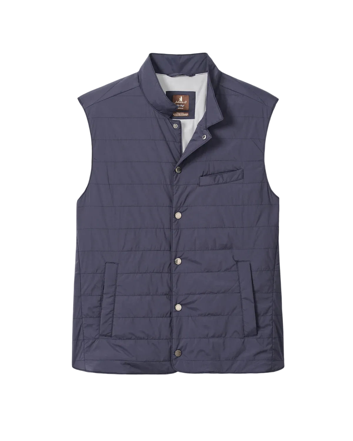 Johnnie O - Bauer Snap Front Quilted Vest - Navy