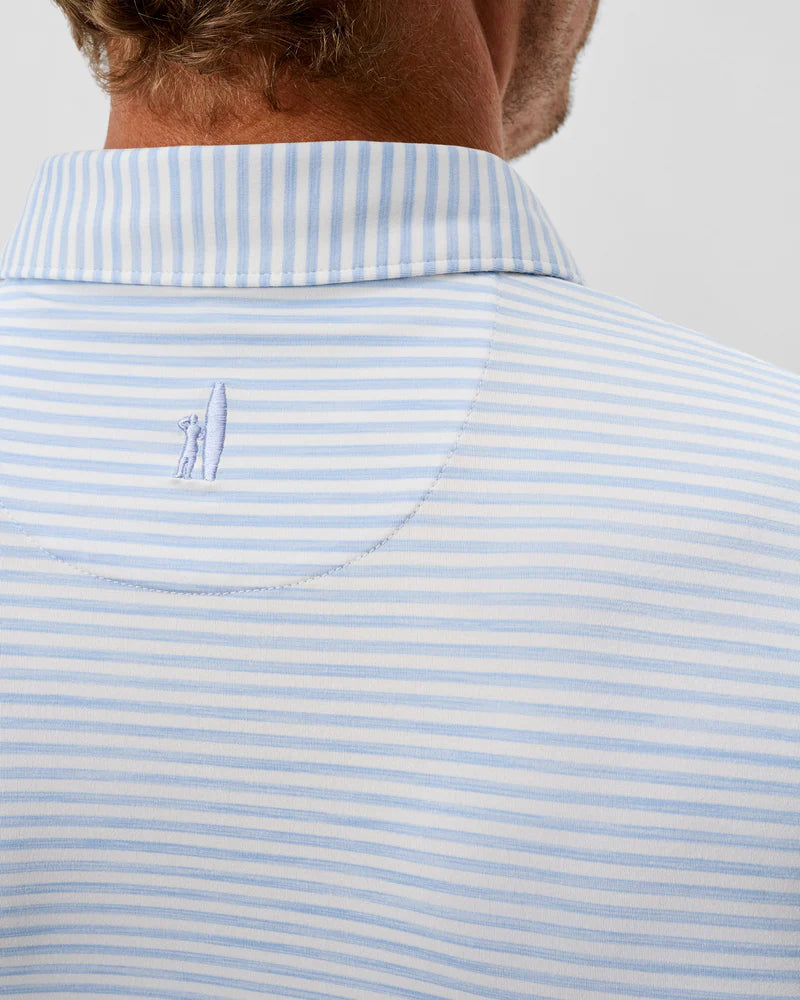 Johnnie-O- Performance Featherweight Polo- Seymour Stripe - Kona