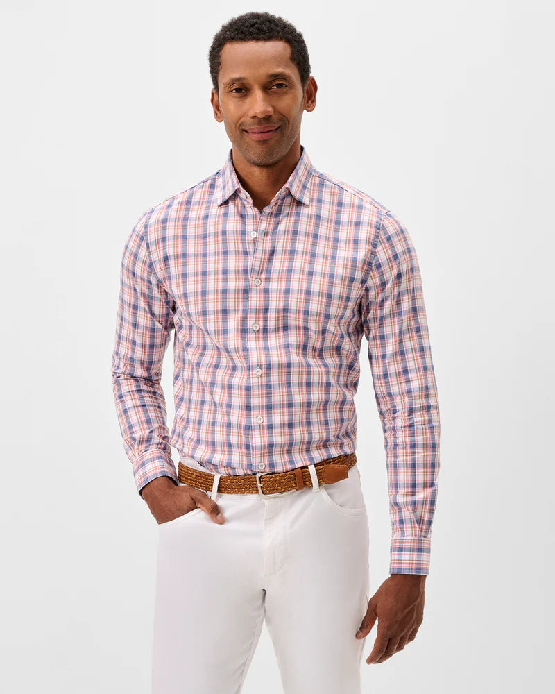 Johnnie O - Slub Cotton Button Down Shirt - Jordi Plaid