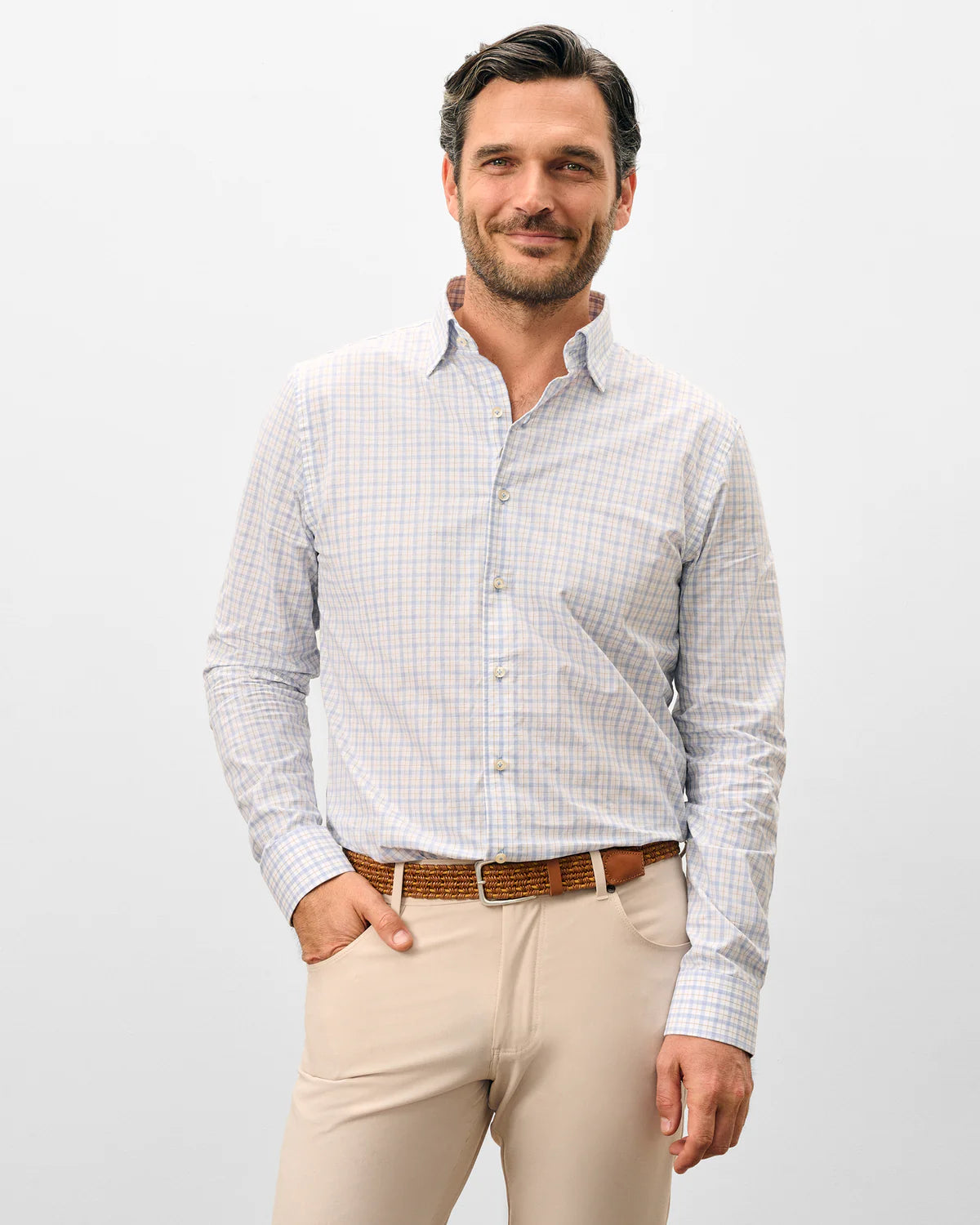 Johnnie O - Top Shelf Button Down Shirt Trauber - Mid Blue