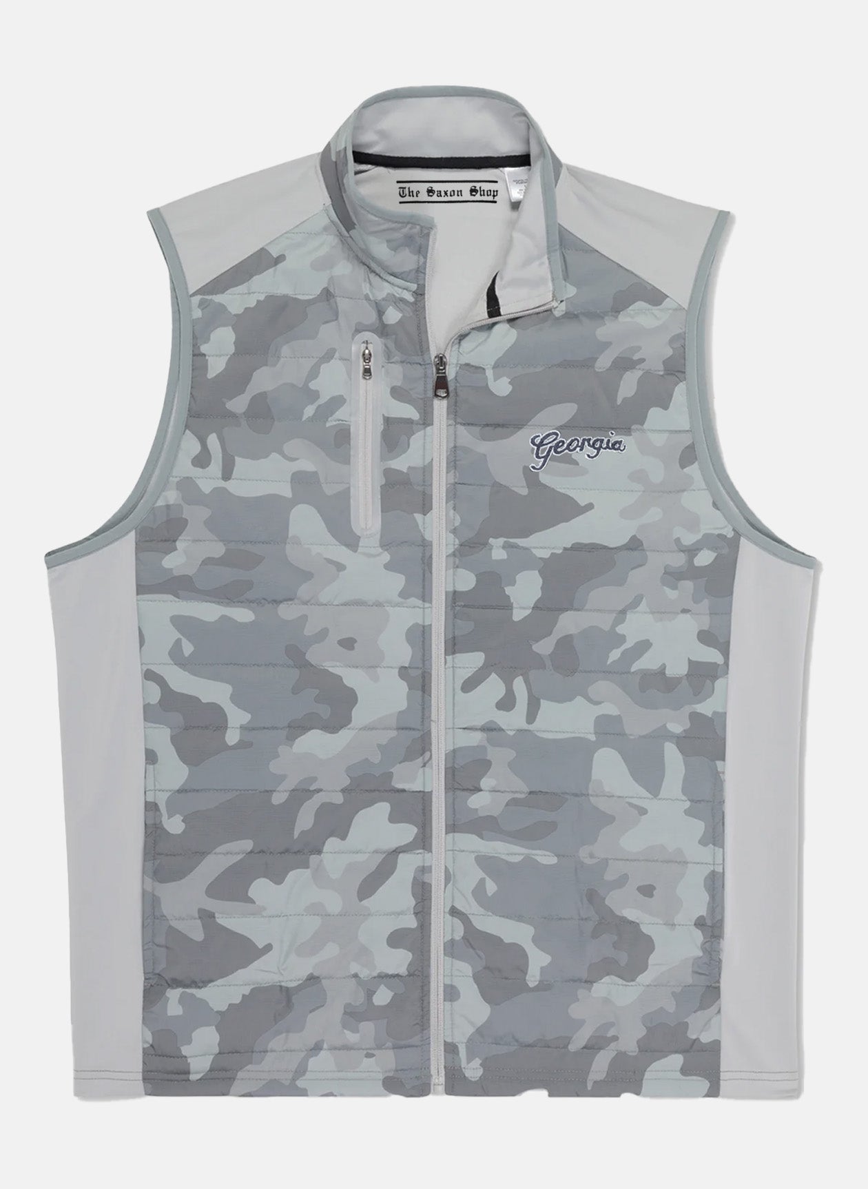The Saxon Shop - Camo Georgia Script™ Quarter Zip Vest