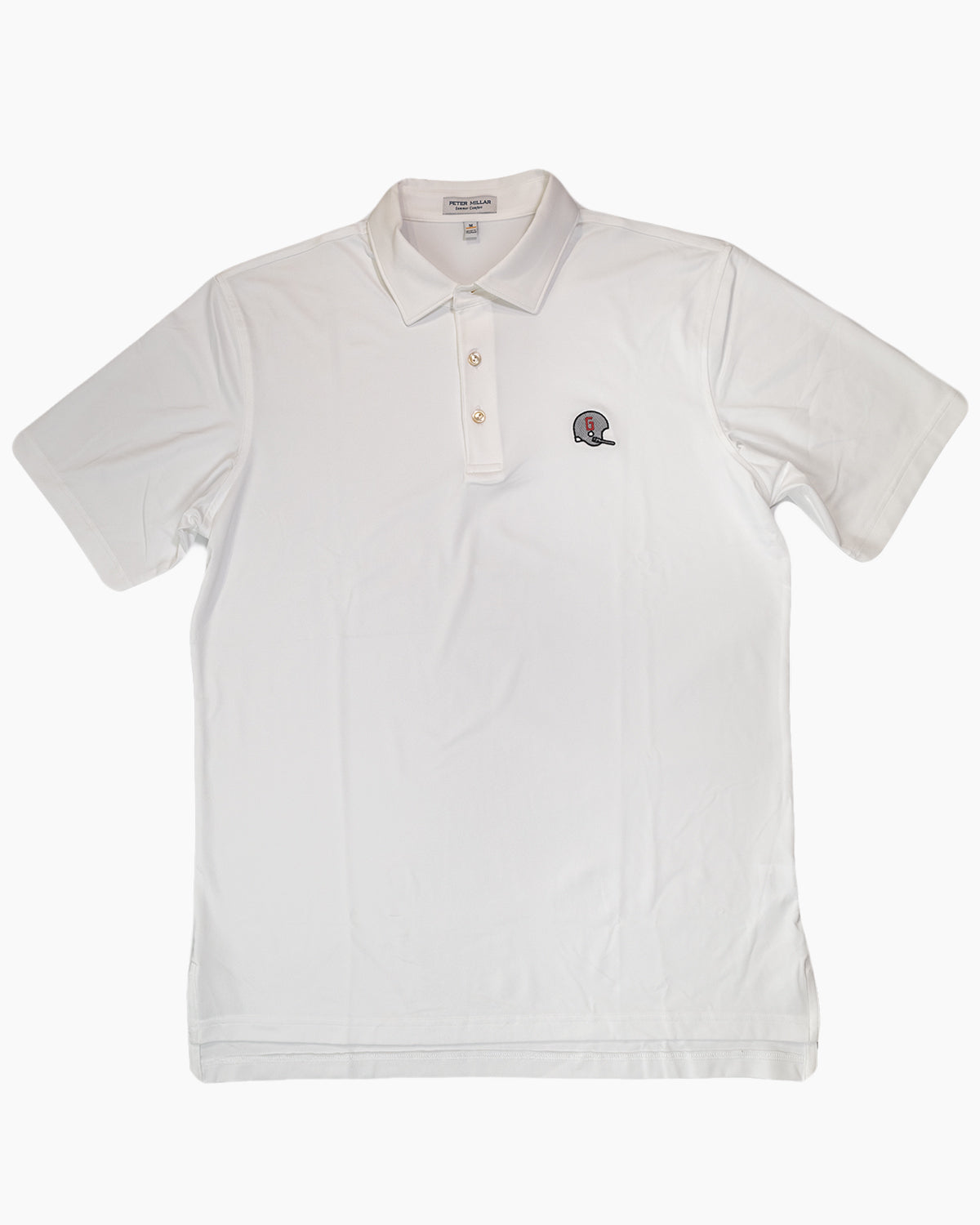 Peter Millar - 1962 Helmet Solid Stretch Jersey Polo - White