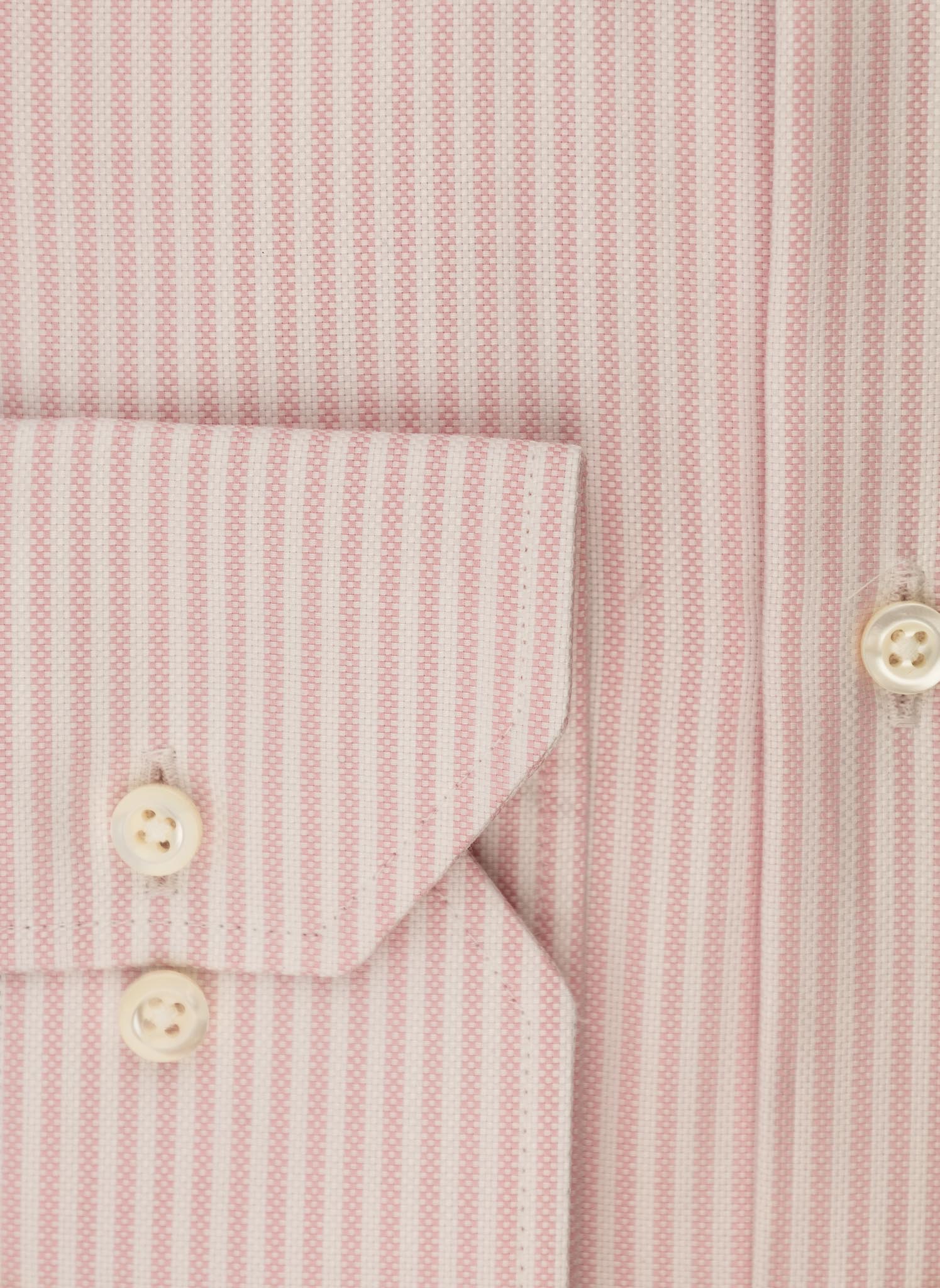 Stenströms - Pink Royal Oxford Striped Dress Shirt