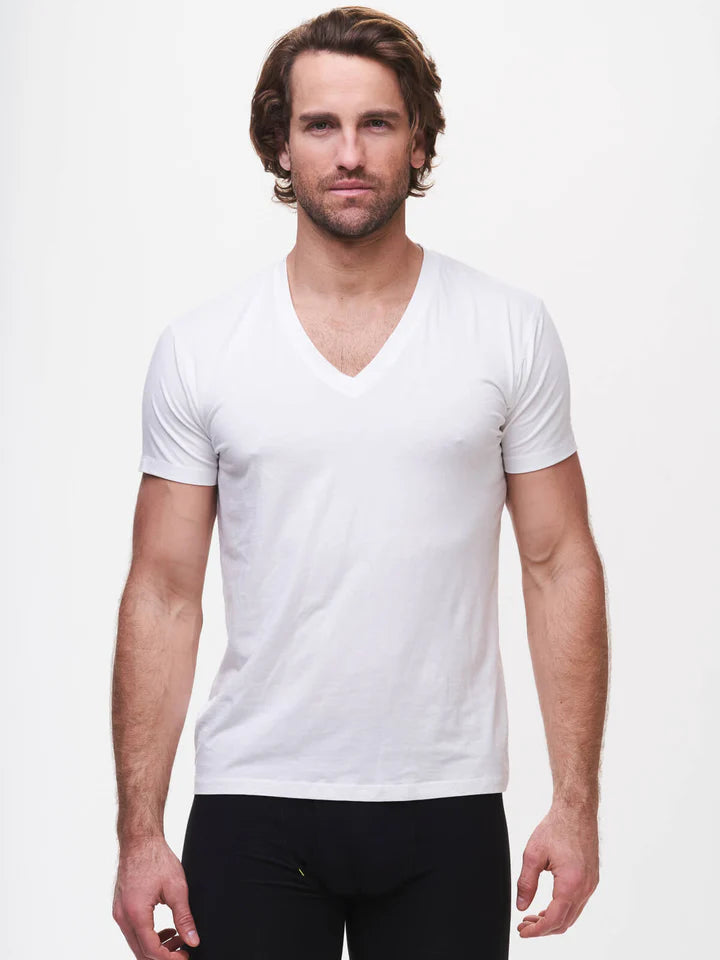 Tasc - BamBare V-Neck Undershirt - White