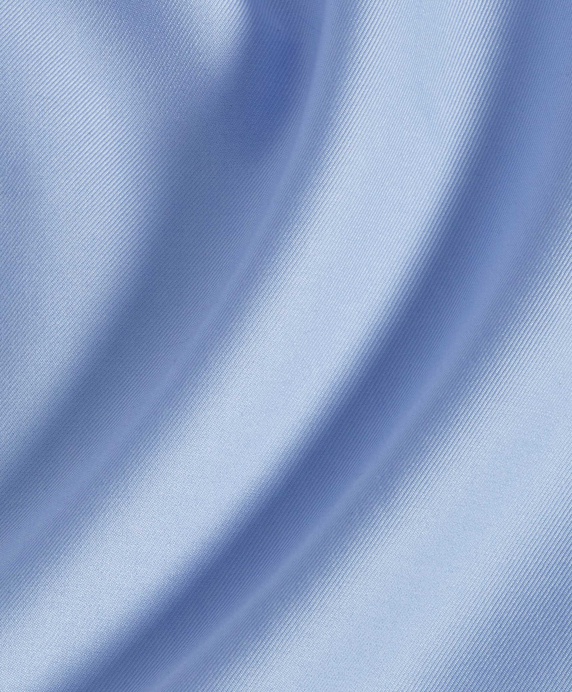 David Donahue - Super Fine Twill Trim Dress Shirt - Sky