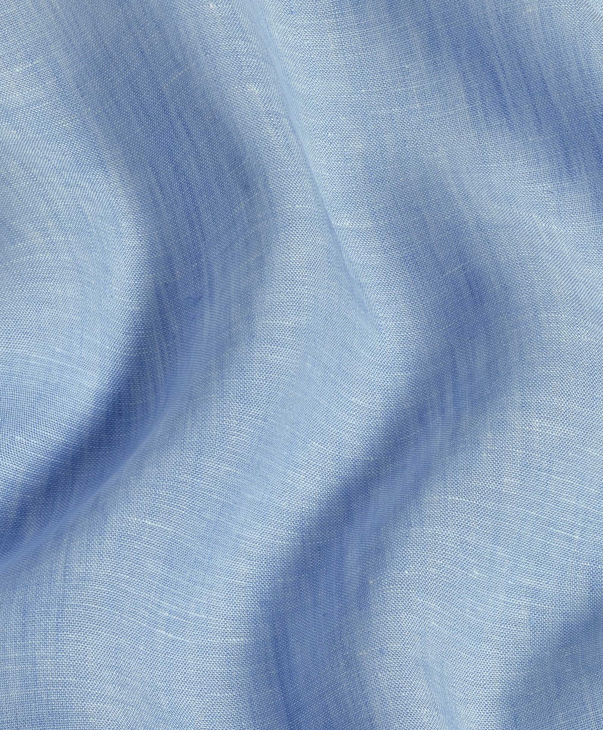 David Donahue - Sky Blue Linen Dress Shirt