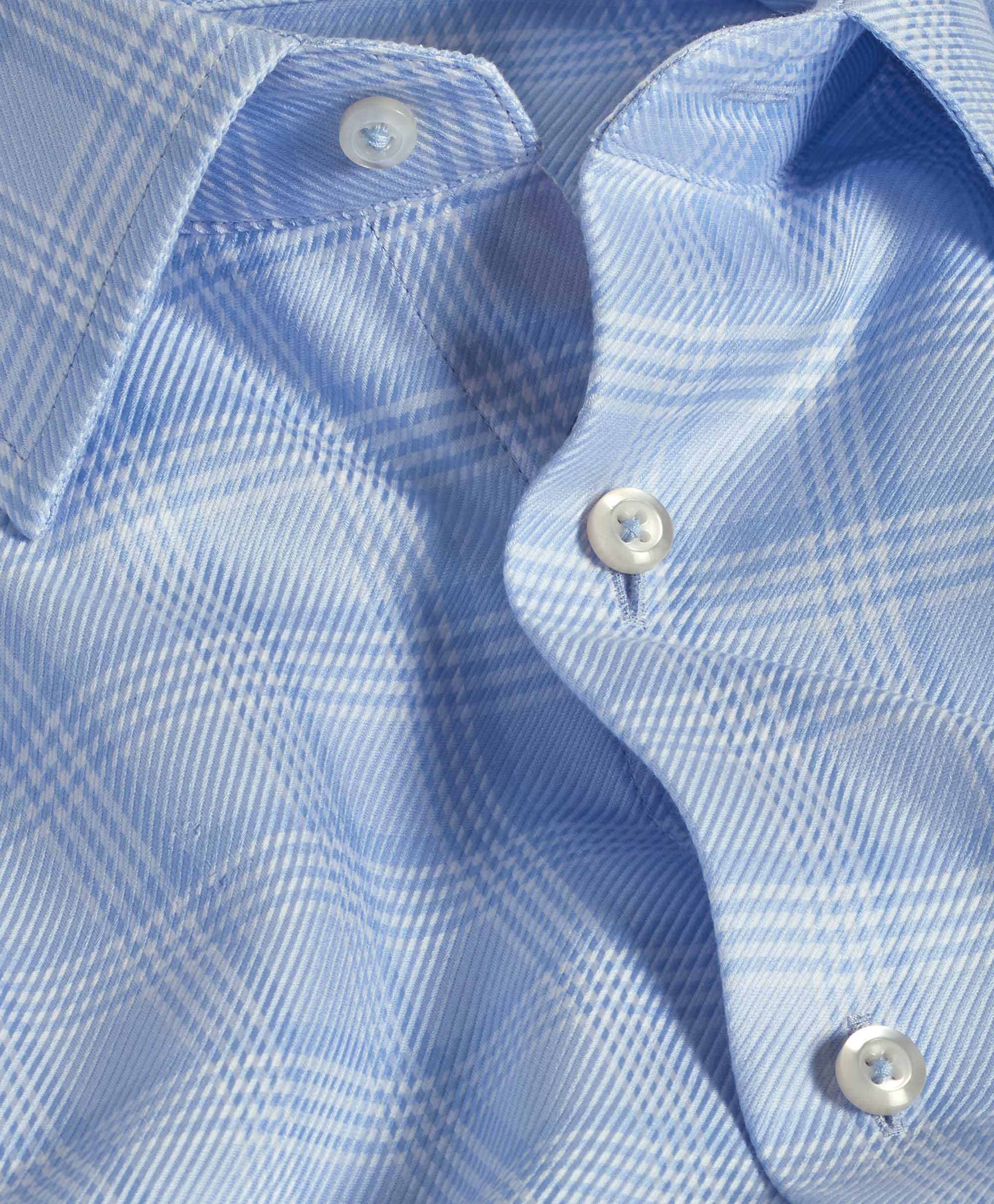 David Donahue - Sky Blue Windowpane Plaid