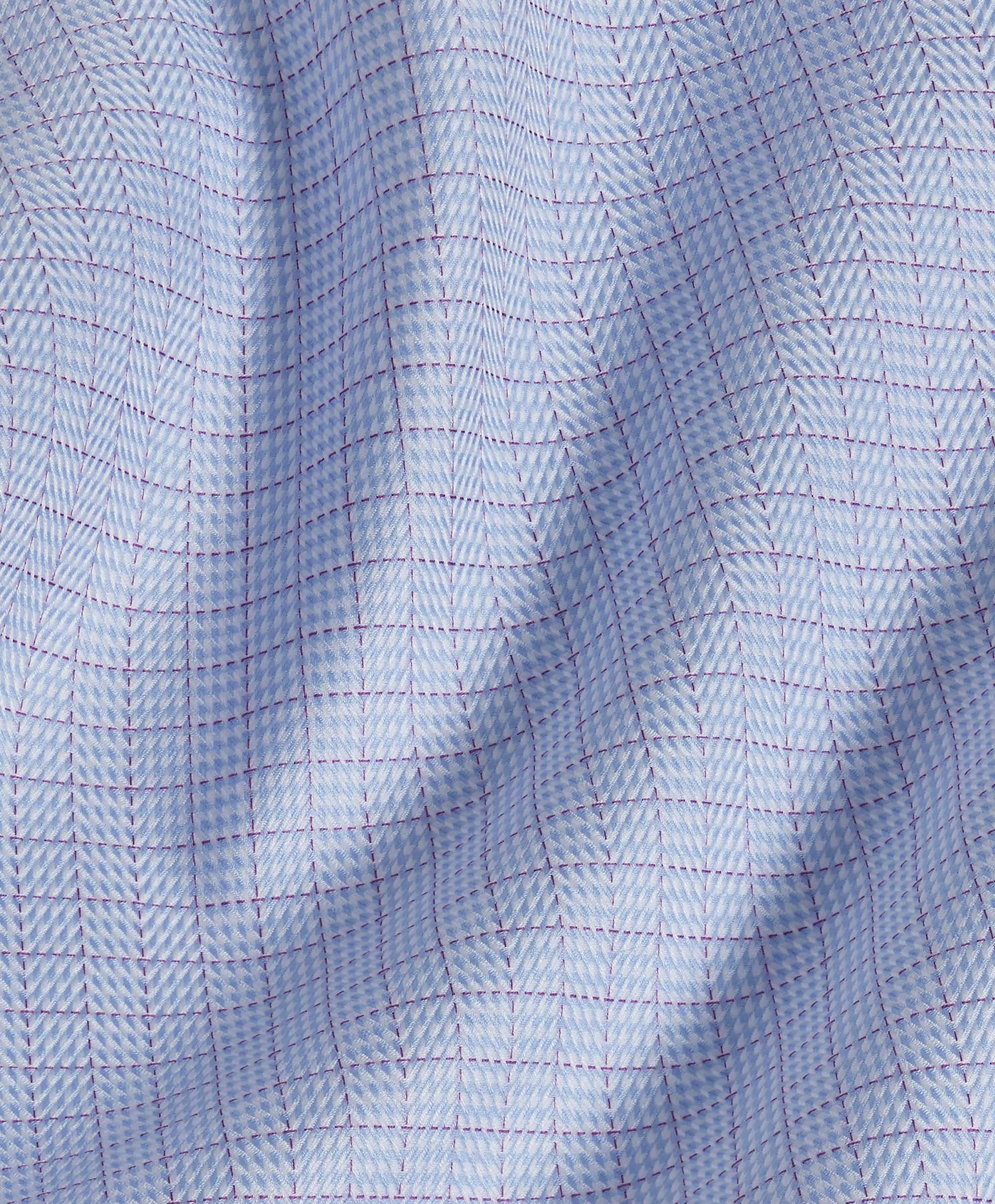 David Donahue - Sky & Berry Dress Shirt