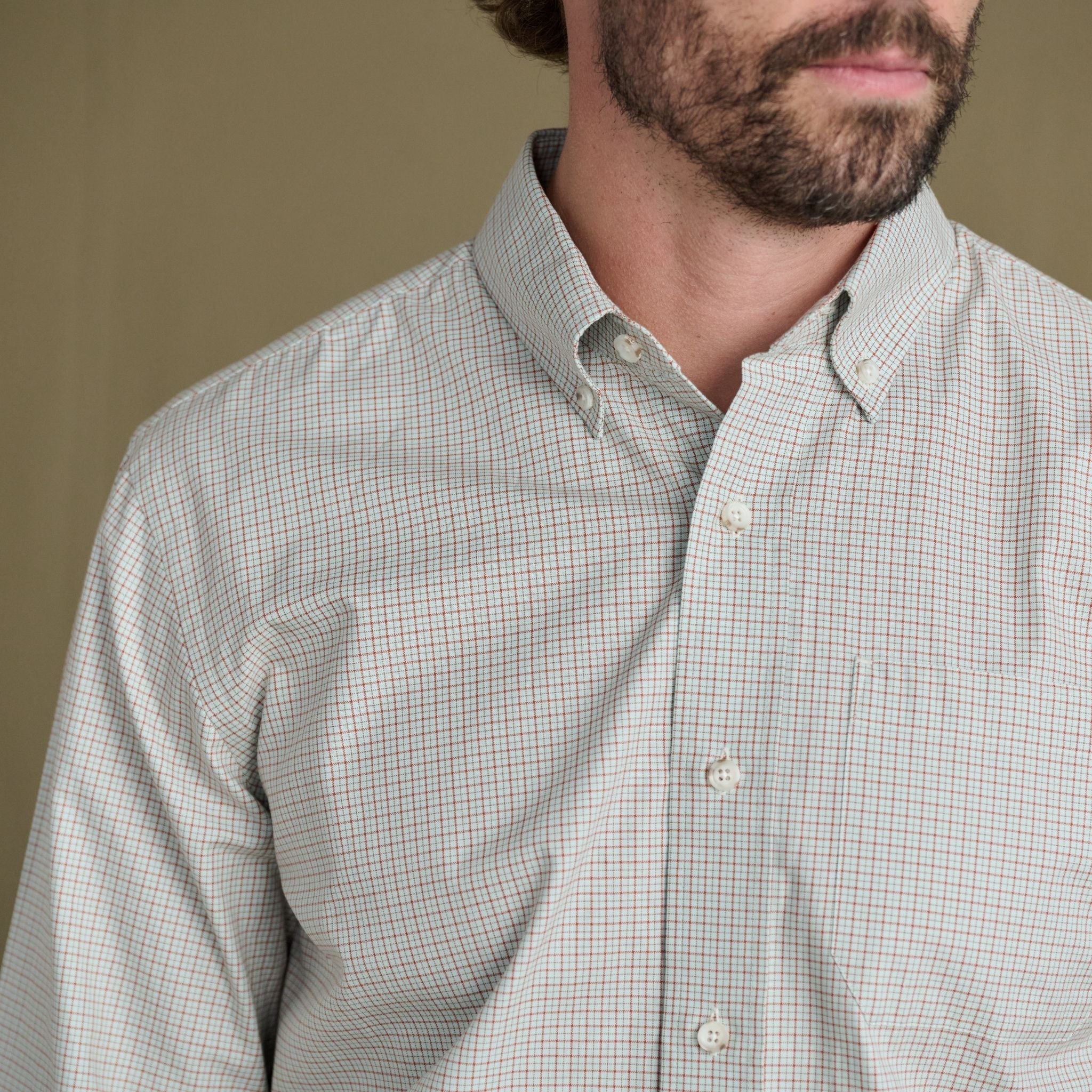 Tom Beckbe - Ensley Pinpoint Oxford Shirt - Copper Blue