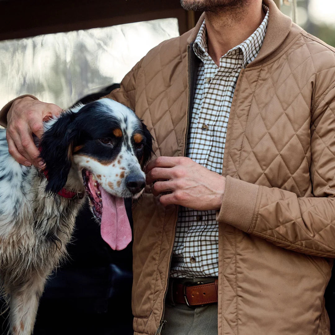 Tom Beckbe - Logan Bomber Jacket - Camel Tan