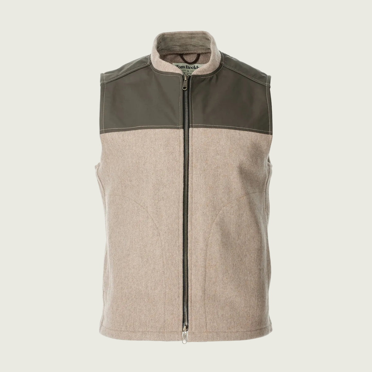 Tom Beckbe - Northwoods Vest - Camel Wetland Green