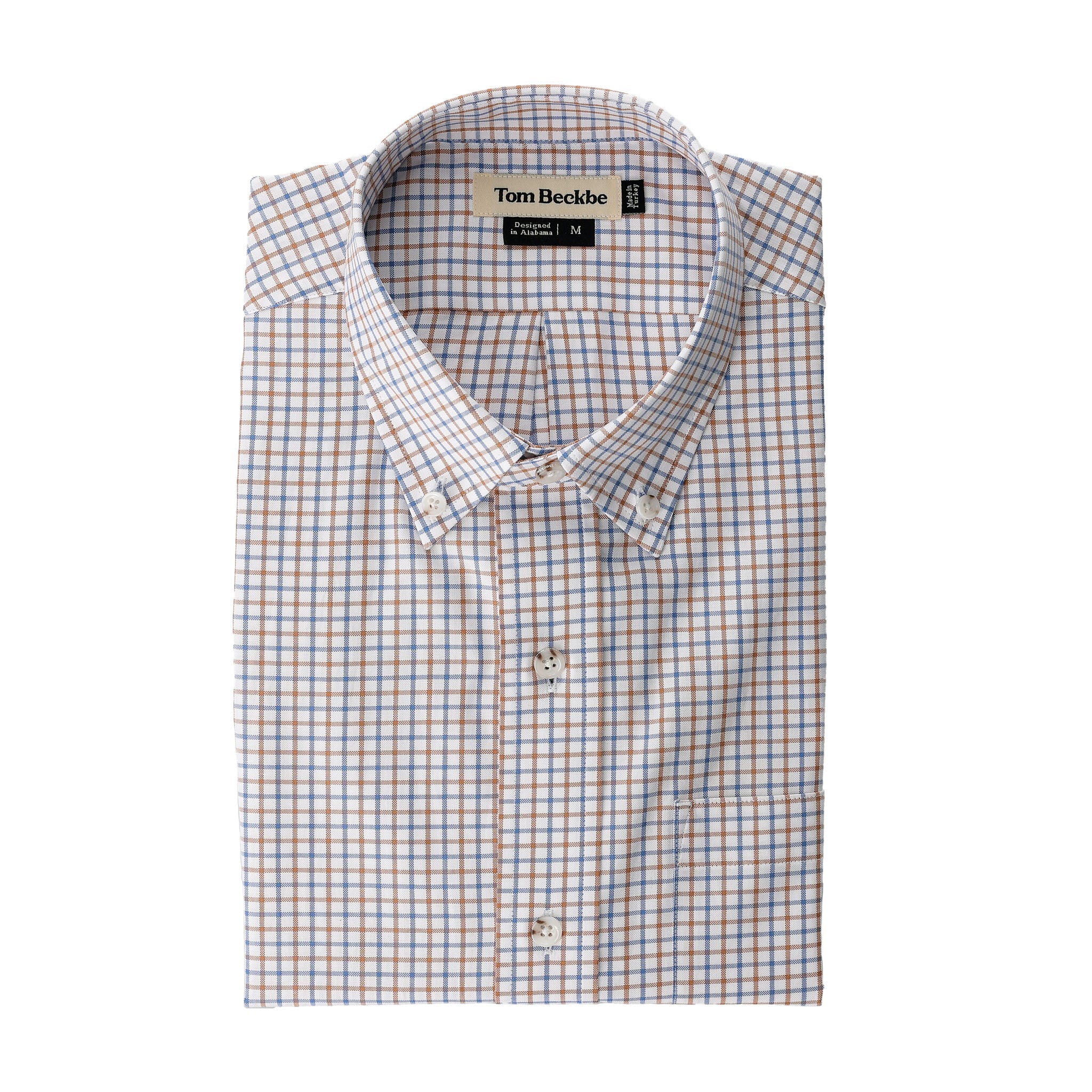 Tom Beckbe - Ensley Pinpoint Oxford Shirt - Cornflower