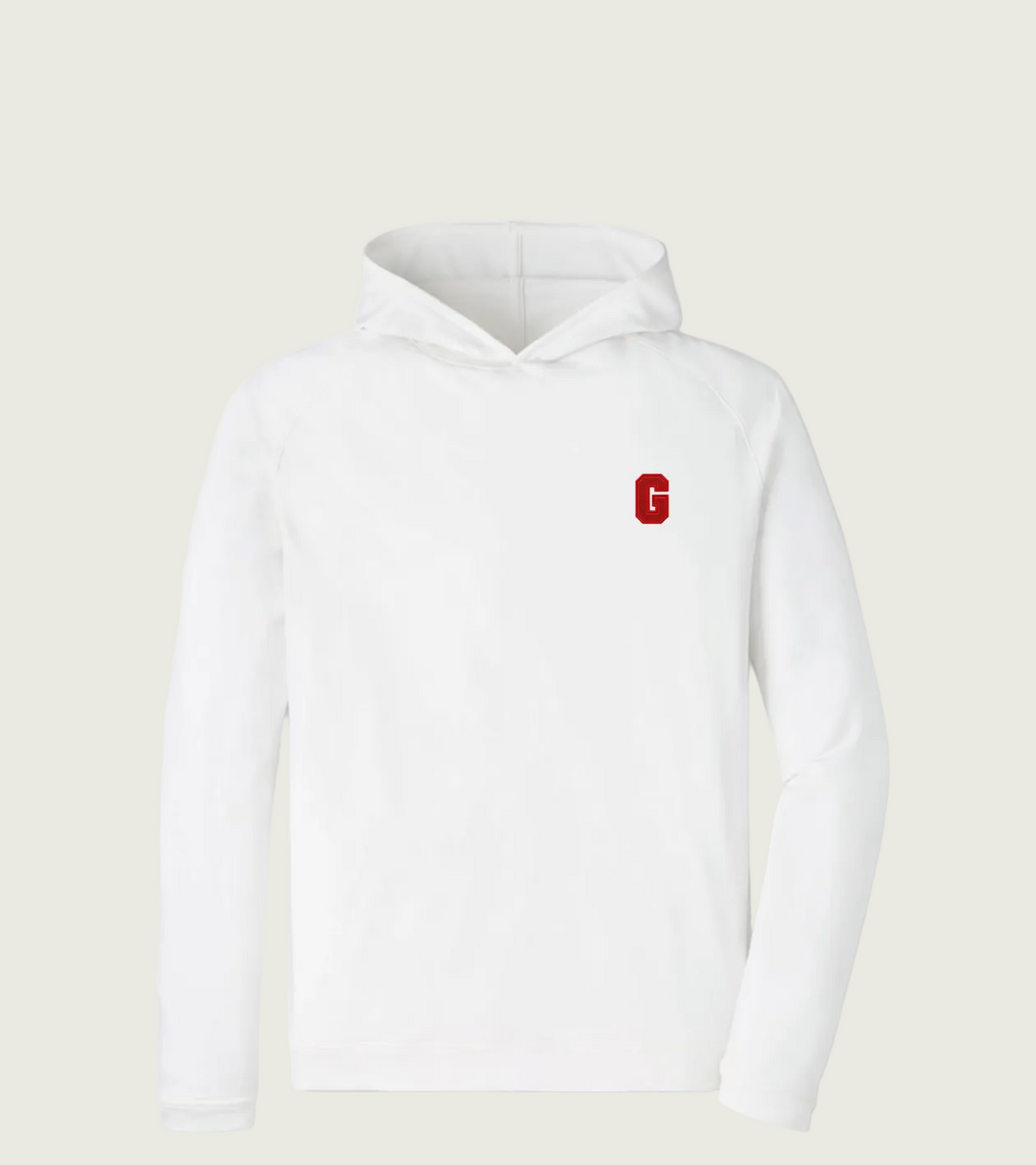 Peter Millar - Solid Red G Performance Hoodie - White