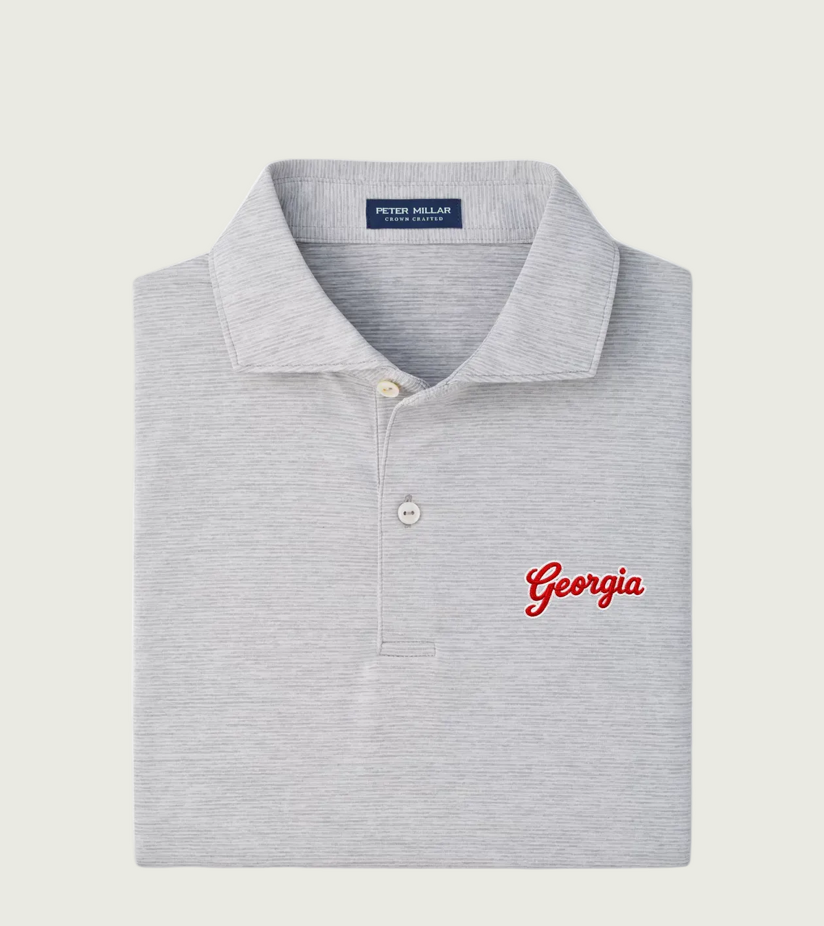 Peter Millar - Georgia Script Treble Performance Jersey Polo - Gale Grey