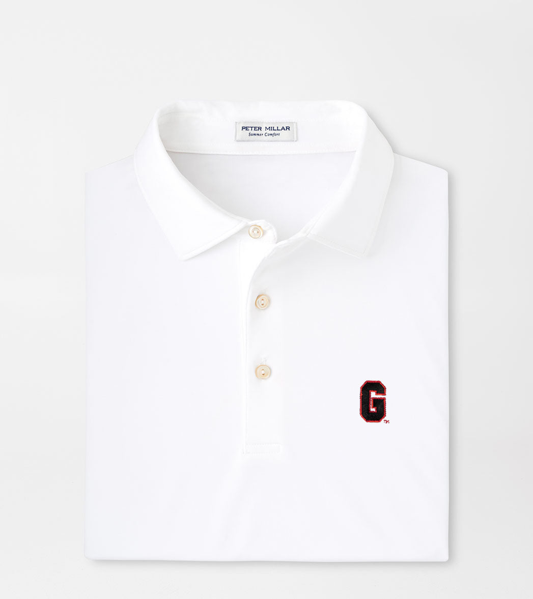 Peter Millar - Block G Solid Stretch Jersey Polo - White